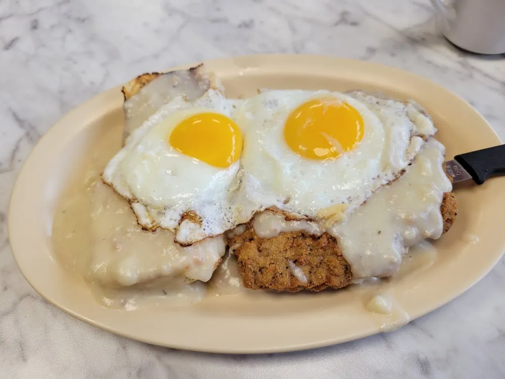 Country Fried Steak and Eggs